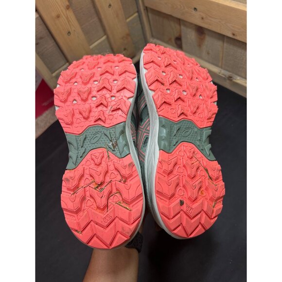 Asics Gel-Venture 9 Womens Trail Running Shoes Green/Coral Size 6.5 - Picture 9 of 9